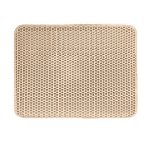 แผ่นดักทรายแมว พรมดักทรายแมว EVA 2 ชั้น ดักทรายแมว เททรายออกได้ ล้างน้ำได้ ทำความสะอาดง่าย