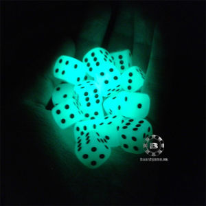 Bộ 5 viên xí ngầu dạ quang size 16mm