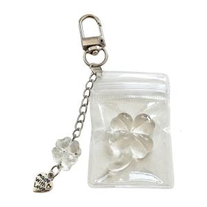 Four Leaf Clovers Pendant for Bag Or Car Decoration Fashionable Key Ring Elegant Keychain Lanyard Mobile Phone Pendant