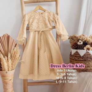 COD Baju Gamis Viral Anak Perempuan Maxi Berlin Kids Model Brokat Remaja Tanggung Lengan Panjang Bahan Brokat Mix Furing Hyget Gamis Viral 2026