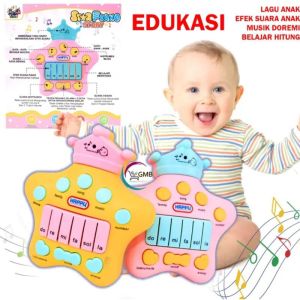 mainan piano bintang AR 605/mainan anak star piano story edukasi anak