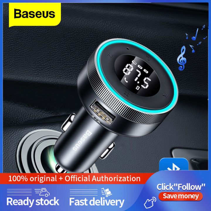 1YEAR WARRANTY Baseus Car Charger LED FM Transmitter Modulator Car