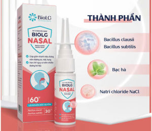 XỊT VI SINH   MŨI HỌNG BIOLG NASAL 30ML – LÀM SẠCH MŨI THÔNG THOÁNG DỄ CHỊU