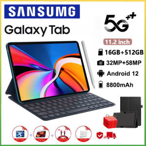 【รับประกัน1ปี】2024ใหม่ แท็บเล็ต Sansumg Galaxy 11.2นิ้ว RAM16G ROM512G โทรได้ Full HD แท็บเล็ตถูกๆ รองรับ 2ซิมการ์ด Tablet Andorid 13.0 จัดส่งฟรี รองรับภาษาไทย หน่วยประมวลผล 13-core แท็บเล็ตโทรได้ 4g/5G แท็บแล็ตของแท้ แท็บเล็ตสำหรับเล่นเกมราคาถูก แทปเล็ต