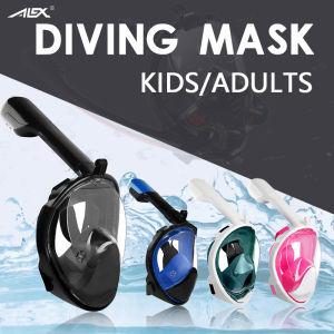 Original diving full face mask goggles swimming with camera scuba snorkeling equipment for adult gear snorkel set snorkling tempered glass gaggles under water kids diver snorkle adults suit snorkels and goglles snorkles low volume googles anti fog