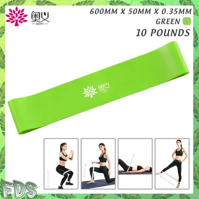AOYI 10/20/30/50 Pounds Yoga Pull Rope Elastic Band Fitness Mini Band Loop Stretching Muscle Training Exercise Resistance Band