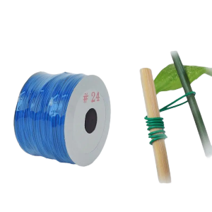 ลวดมัดต้นไม้ เบอร์24 สีน้ำเงิน ลวดมัดกิ่งไม้ ลวดแขวนชื่อต้นไม้ ความยาว 80 เมตร ใชมัดปากถุง งานDIY งานมัดอเนกค์ประสงค์