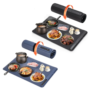 220V Electric Warmer Silicone Heating Mat Foldable Adjustable Temperature Heat Retention Kitchen Preservation Tool