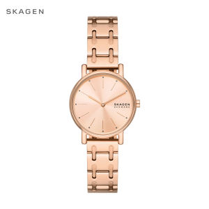Skagen Womens Signatur Lille Analog Watch ( SKW3125 ) - Quartz Rose Gold Case Round Dial 14 MM Rose Gold Stainless Steel Band