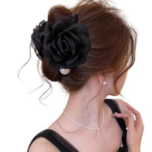 Stylish Flower Hair Claw Clip Gentle On Hair Barrette For Ponytails Buns Styling Home Office Occasions