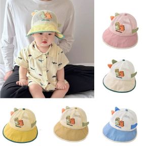 SWEET Breathable Childrens Mesh Basebal Hat Thin Large-Brim Kids Summer Sun Hat Cartoon Anti-UV Baby  Duckbill Hat Summer