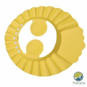 Makayo หมวกอาบน้ำ กันน้ำ สำหรับสระผมเด็ก ปิดหูปรับได้  Baby waterproof shampoo cap