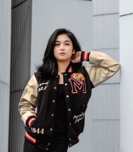 Jaket Pria Wanita Stylish: Jaket Varsity & Jaket Baseball Bahan Fleece