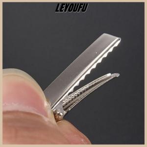 LEYOUFU 50PCS Fashion Flat Metal Hair Clips Prong Flat Hair Clips Metal Hairpin