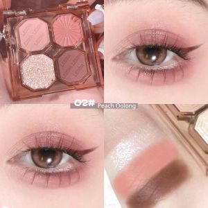 4 Color Diamond Eyeshadow Palette Pearlescent Matte Glitter Eyeshadow Palette