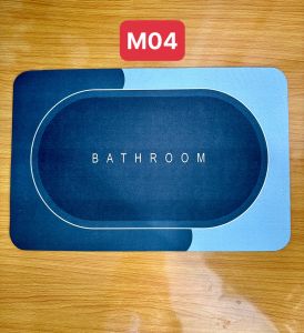 Thảm chùi chân silicon thảm lau chân nhà tắm phòng khách phòng bếp siêu thấm nước chống trơn trượt.