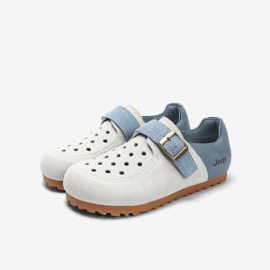 Giày Jeep Croc cho phụ nữ phong cách mới mùa xuân đầu to xấu xí dễ thương phong cách nhỏ giày da dễ thương đa năng thời trang