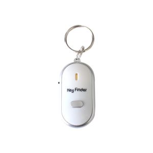MINIFELE 262 Flashing Beeping Alarm Key Finder LED Light Whistle Activated Mini Locator Keychain Mini Sound Control LED Whistle Key Finder For Home