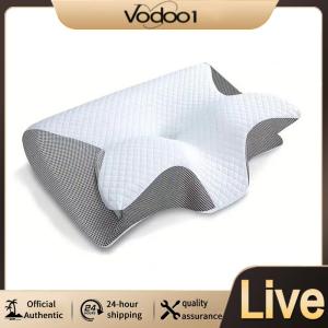 หมอนรองคอสำหรับตั้งครรภ์ ทำจากโฟมเมมโมรี่ระบายอากาศได้ดี เพื่อสนับสนุนคอและไหล่ในช่วงตั้งครรภ์