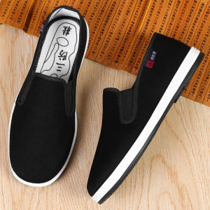 MenS Cloth Shoes With Multi-Layer Soles Breathable And Anti-Slip Wear-Resistant Low-Top Work Shoes Driving Shoes