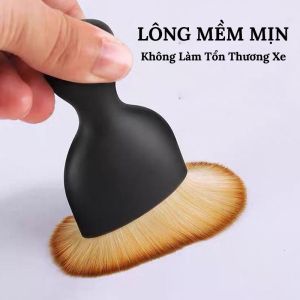Chổi Quét Mini Đầu Cong Sợi Lông Mềm Dùng Vệ Sinh Khe Cửa Gió Điều Hòa Nội Thất Ô Tô CINDY