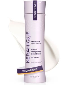 Keranique Volumizing Keratin Conditioner for Fine & Thinning Hair – Lightweight Strengthening Formula with Keratin & Niacinamide – Fullness Thickness & Root Lift – Keratin Amino Complex ™ – 4.5 Fl Oz Volumizes Hair