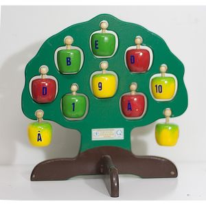 Đồ chơi cây táo học chữ và số tháo lắp đồ chơi lắp cây táo học chữ số thông minh cho bé