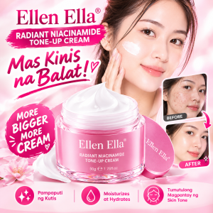 ELLEN ELLA 5IN1 RADIANT NIACINAMIDE TONE UP CREAM JAPAN 50g MORE BIGGER CREAM High SPF PA+++ Waterproof Whitening Brightening Acne Pore Care