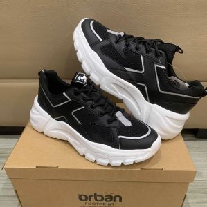 Giày Sneaker Urban Footprint cao cấp TM2107 cho nam màu đen 100% chính hãng bảo hành 03 tháng với lỗi nhà sản xuất