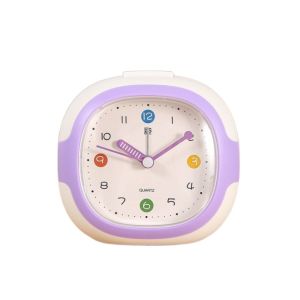 OKDEALS01 Silent Alarm Clock Anti-drop with Night Light Children  Clock Creative Time Management Tabletop Clock Student Learning