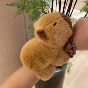 Capybara Clap Circle Toys Slap Snap Wrap Wristband Bracelet Capybara Plush Hand Ring Fun Pop Circles Kids Gift