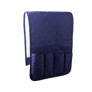 Blue Multipocket Armrest Storage Bag Spill Proof Fabric Sofa Organizers Quick Setups Space Management Tool For Electronics Books