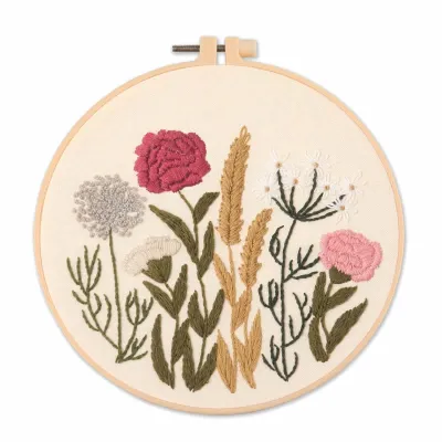 Embroidery Set/ Embroidery Kit Needlework/ DIY cross stitch set / Set Sulaman Tangan /刺绣DIY材料包/刺绣套件/新手刺绣材料包