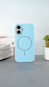 [SG] Liquid Silicone Case for iPhone 16 17 Pro Max Pro Air  Magnetic Compatible  Soft Skin Feel Protection