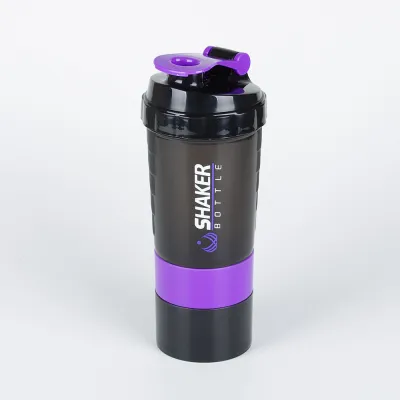[Shopwithme99] 3 in 1 Shaker BPA Free Steel Mixing Ball Gym Protein Shaker Bottle With Pills and Powder Container