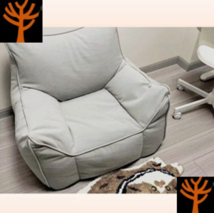 Lazy Sofa Chair Double Seater Sofa Bean Bag Cover with Filling fullset Lazy Chair Kerusi Malas Besar Siap isi