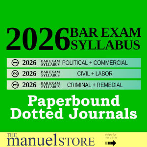 Bar Syllabus (2026) - Examination Notebook Outline Space for Exam Notes