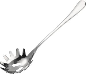 Muỗng múc mì Ý bằng thép không gỉ Alipis 9.44 inch dụng cụ phục vụ mì với tay cầm thoải mái dùng cho mì trứng bánh bao - Dụng cụ nhà bếp cho gia đình và nhà hàng.