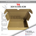 Textstyle T4 T5 T6 T-Mailer Box Corrugated Mailer Brown Kraft Box Packaging Shipping box Gift Box  - Set of 10. 