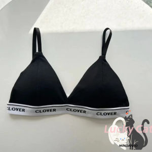 LUCKY CAT French Style Underwear Womens Wireless Pure Cotton Comfortable Push-Up Strap Beauty  (DAVAO)