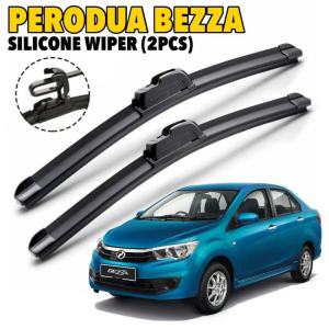【2Pcs】Perodua Bezza Front Windscreen Wiper Bezza Silicone Soft Wiper Windshield Wiper Bezza Wiper SF14 SF21