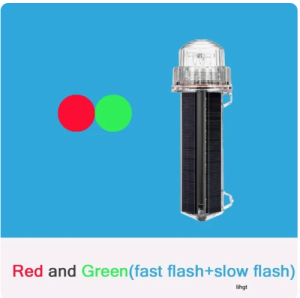 Waterproof Solar Sea light Red+Blue+white Net Mark Position Flashing Marine Signal Light Flash Boat Light Warning Floating Light for sea fishing signal signal signaling sea light to locate the sea ligh