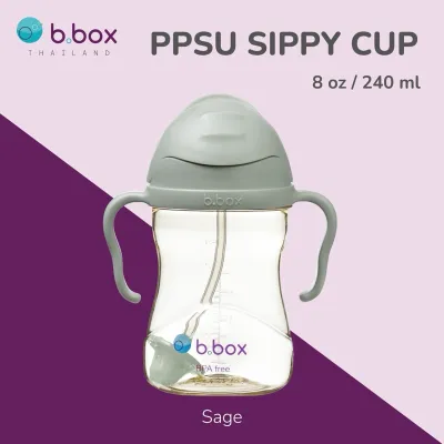 Bbox PPSU Sippy Cup แก้วหัดดื่มบีบ๊อกซ์รุ่นPPSU ทนทานเป็นพิเศษ ทนความร้อน ดื่มได้360องศา ของแท้100%