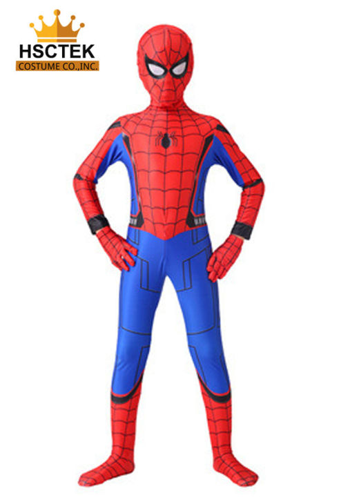 Hsctek Spiderman Costume, Homecoming Spider Man Cosplay Suit For Kids ...