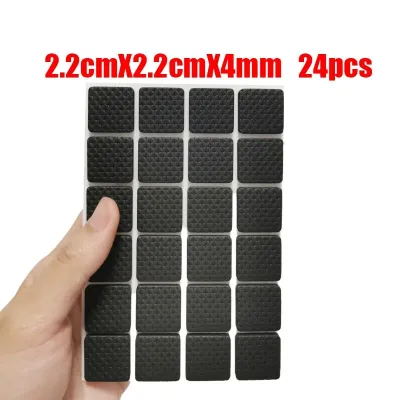 Rubber Pads for Chair TABLE Legs Self-Adhesive Silent Floor Protector Furniture Feet Bumper Damper Hardware Accessories