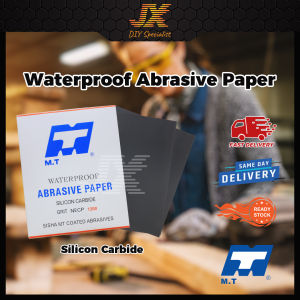 [Sold In 1 Book] MT Waterproof Abrasive Sandpaper Sand Paper Kertas Kasir Kertas Pasir 9" x 11" CP60 - CP2000