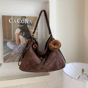 [Candy style] Korean version of womens bags 2025 autumn and winter new fashion trend backpack shoulder messenger bag large capacity commuter tote bag