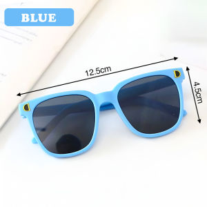 Kids Anti Glare Sunglasses Girl Boy Retro Square Frame Fashion Glasses 儿童太阳镜 Cermin Mata Hitam Budak