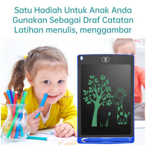 KIVEE LCD Writing Tablet Board 12 inch Drawing Writing PAPAN TULIS With Pen