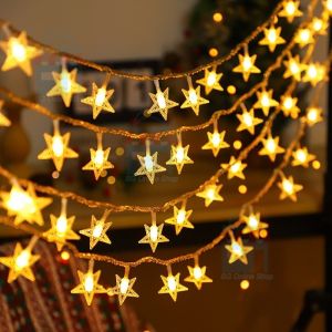 3M 30LED Hari Raya Lights 2Modes LED Fairy Lights Battery Operated Tree Flower Party Home Ramadan Hari Raya Decoration